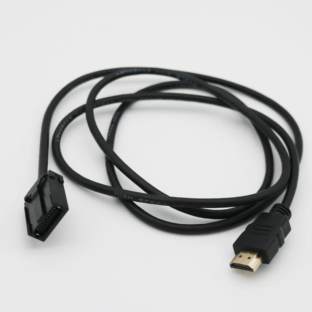 HDMI-съвместим с Щепсел Тип A към HDMI-compatible1.4 E Мъжки Видео Аудио Кабел кабел за зареждане и Адаптер за Автомобил Автомобилен Мултимедиен 1080P