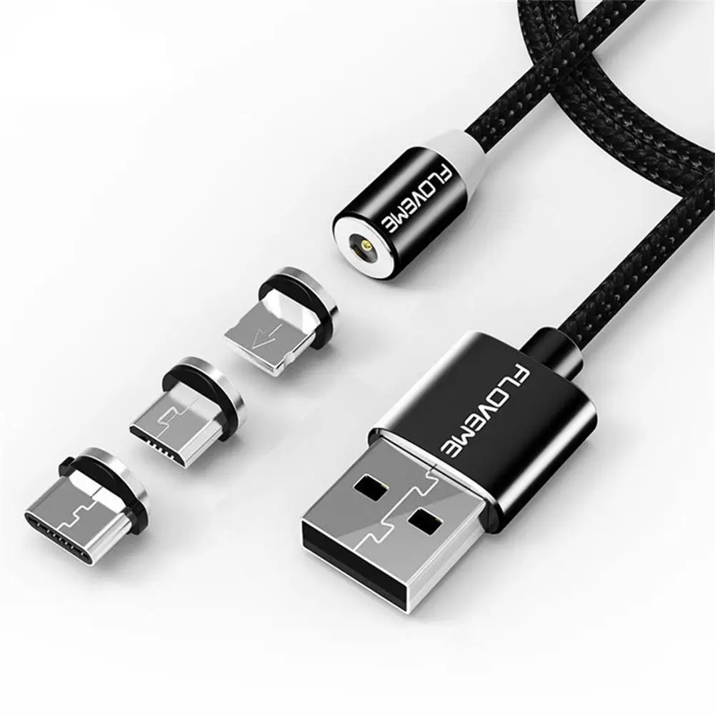 Магнитен USB Кабел За iPhone за 12 Huawei, Xiaomi Samsung Type C Кабел, Бързо Зареждане на Данни, Зареждане Micro USB Кабел Захранващ Проводник