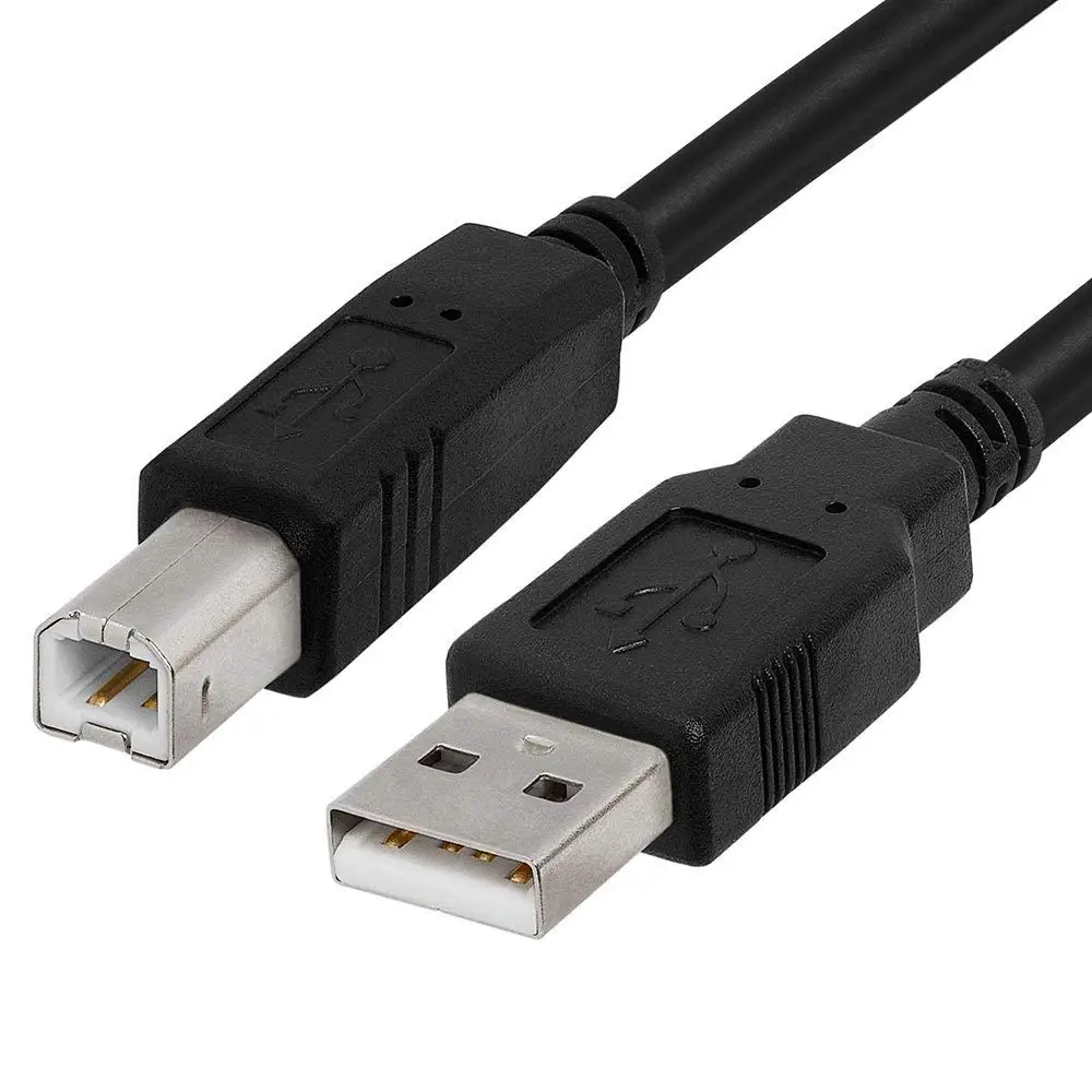 Кабел USB 2.0 A Male-B Male 50 см Черен