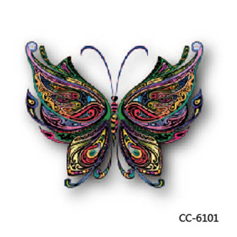Направи си САМ 3D Мини Боди Арт водоустойчив временни татуировки за мъже жени пеперуда татуировка дизайн flash стикер CC6101